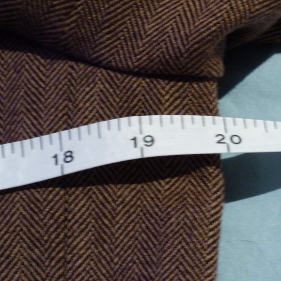 Brown tweed Chaps ladies jacket US 14 - Picture 6 of 12